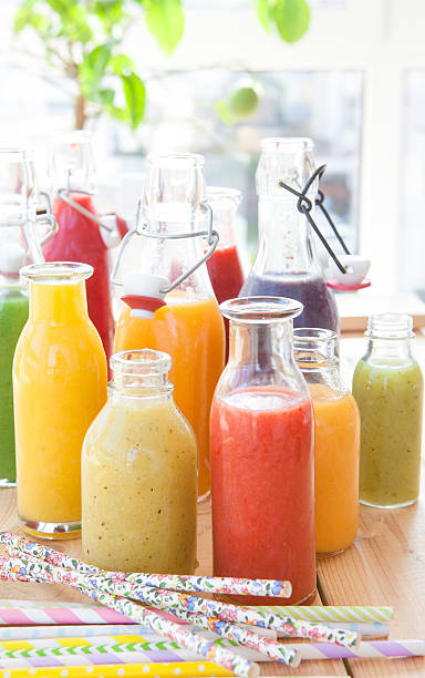 istock Variety of fresh smoothies 512984500