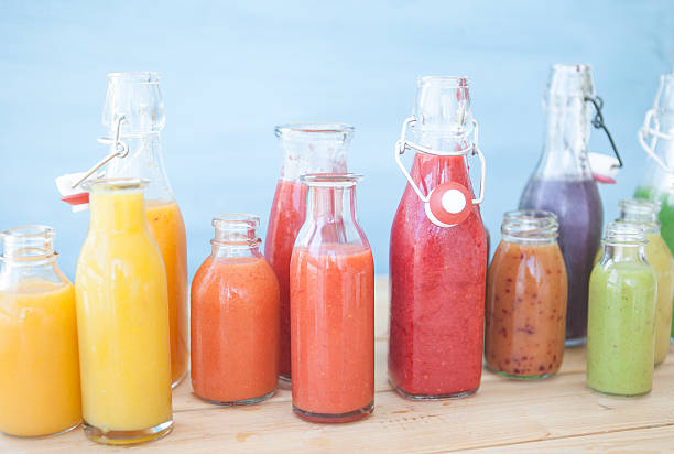 istock Variety of fresh smoothies 512984646