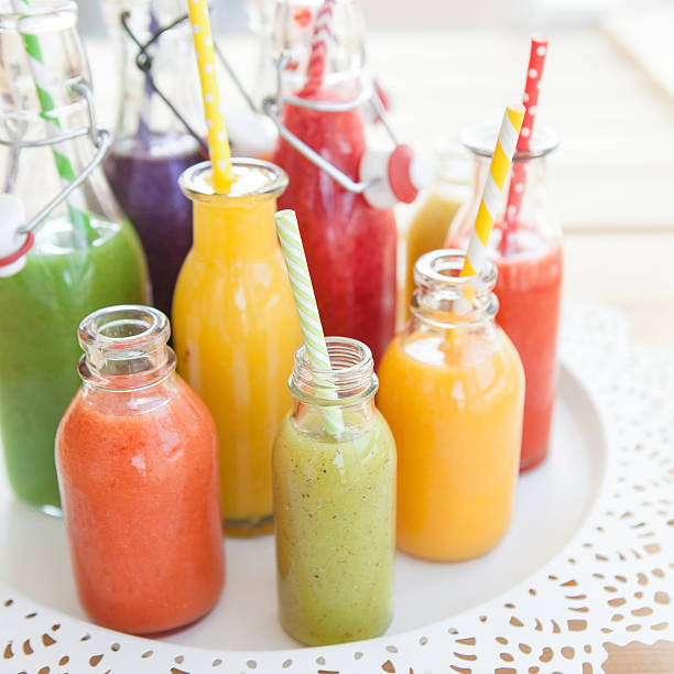 Variety of fresh smoothies