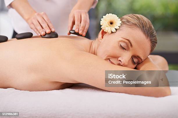 Hot Stones Are The Only Way To Relax Stock Photo - Download Image Now - Adult, Adults Only, Alternative Therapy