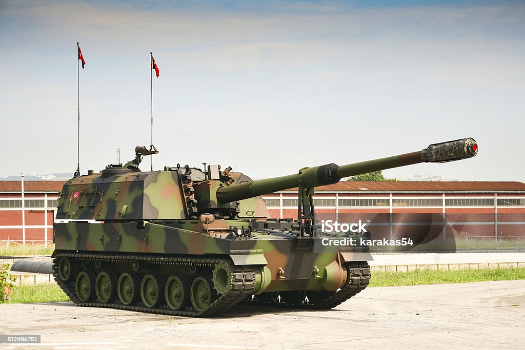 T-155 K / M Storm howitzer An T-155 K / M on display Howitzer Stock Photo