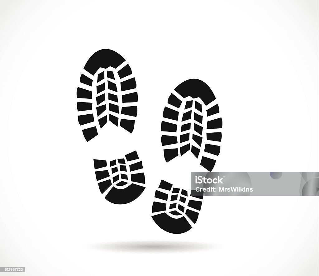 Shoe print vector Shoe Print stock vector