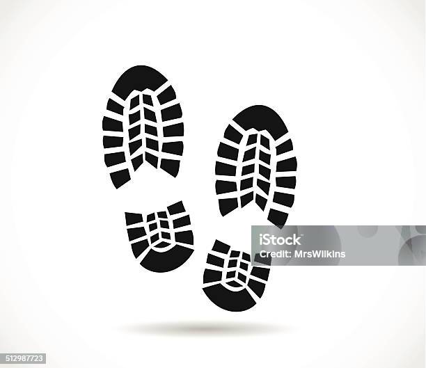 Shoe Print Vector Stock Illustration - Download Image Now - Shoe Print, Sole Of Shoe, Sole Of Foot