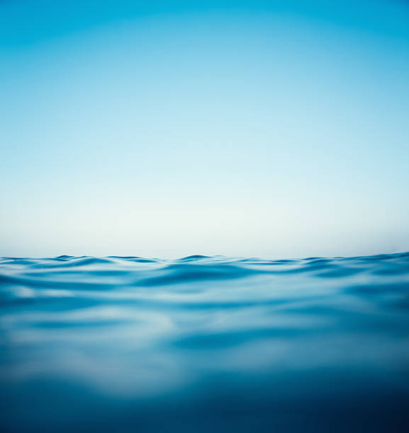 Water Surface Sea waves. View from the water. horizon over water stock pictures, royalty-free photos & images