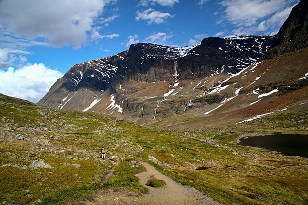 sweden kebnekaise trail wth people walking