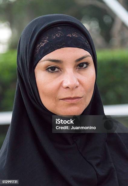 Mature Middle Eastern Muslim Woman Stock Photo - Download Image Now - 40-44 Years, 40-49 Years, Adult