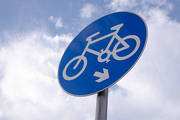 istock Bike Lane sign. 512991941