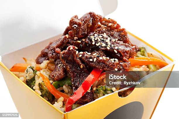 Chinese Food Stock Photo - Download Image Now - Beef, Box - Container, Cardboard