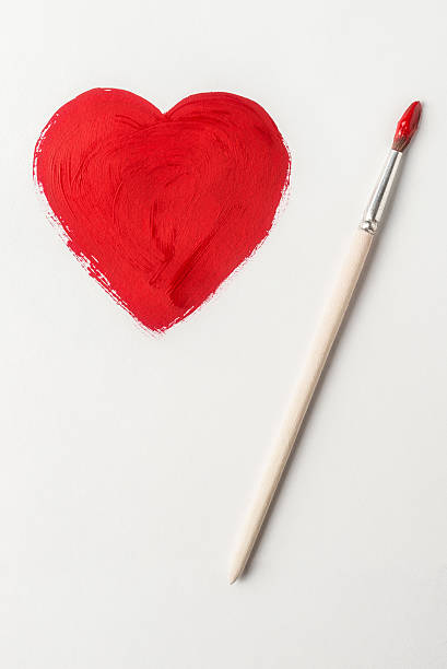 istock Painted with brush Valentines heart symbol 512992194