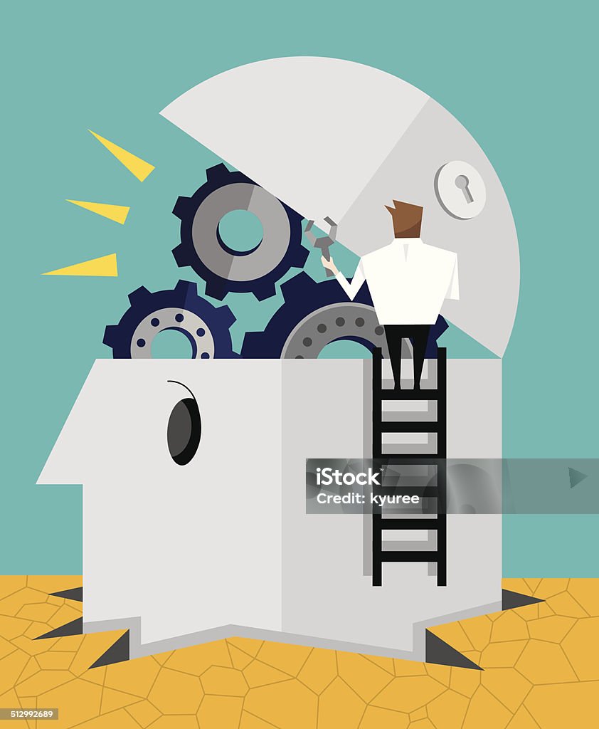 Idea Machine Development Idea Machine Stock Illustration - Download Image Now - Adult, Bolt ...