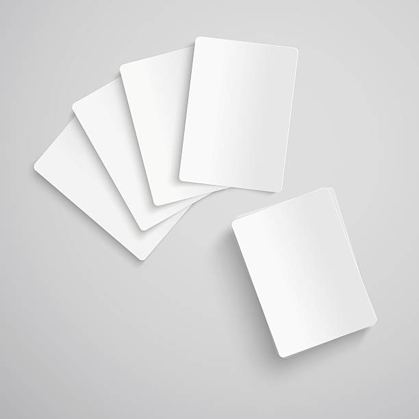 пустой игральные карты - blank card stock illustrations