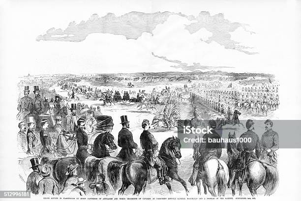 President Lincoln And General Mcclellan Stock Illustration - Download Image Now - Abraham Lincoln, Armed Forces, 1860-1869