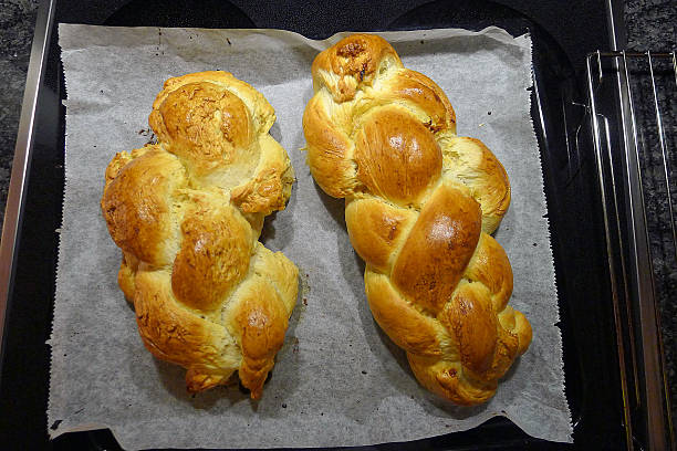 Homemade braid stock photo