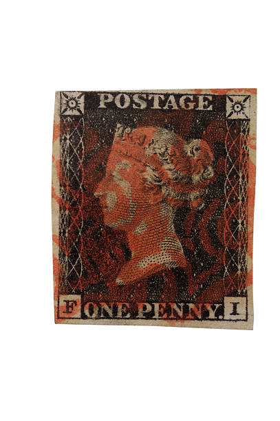 istock one penny black, label, first label in the world 512999029