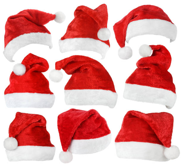 istock Set of Santa Claus red hats 513000075