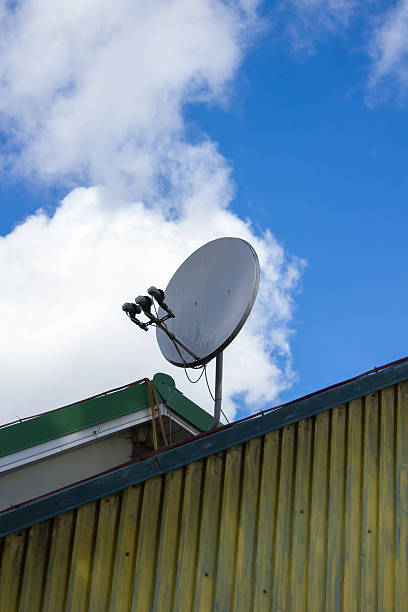 istock satellites antenna on the house 513000137