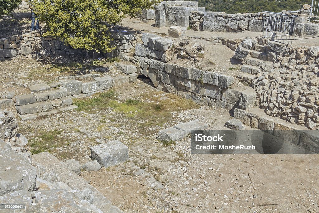 La antigua fortaleza en Israel nimród. - Foto de stock de Arqueología libre de derechos