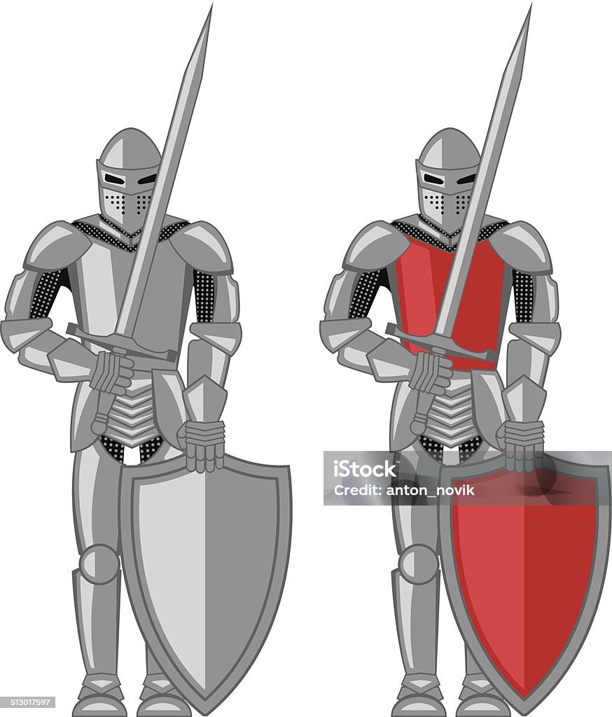 Knight - arte vectorial de Adulto libre de derechos