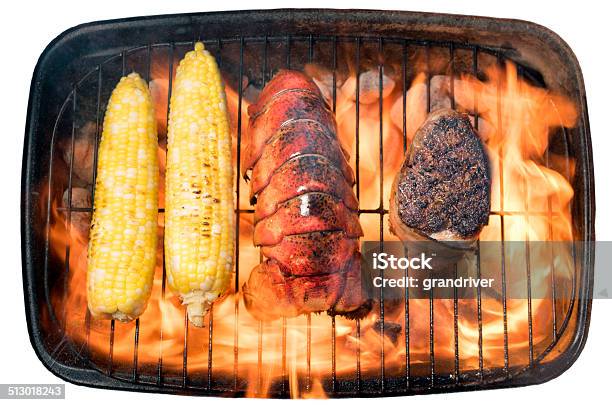 Surf And Turf Stock Photo - Download Image Now - Lobster - Seafood, Steak, Barbecue - Meal