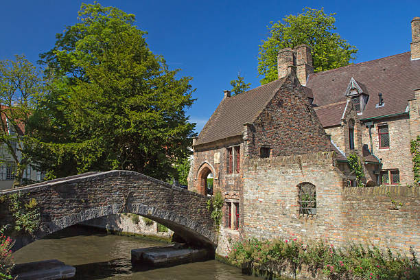 istock The famous old stone bridge in Bruges 513019637