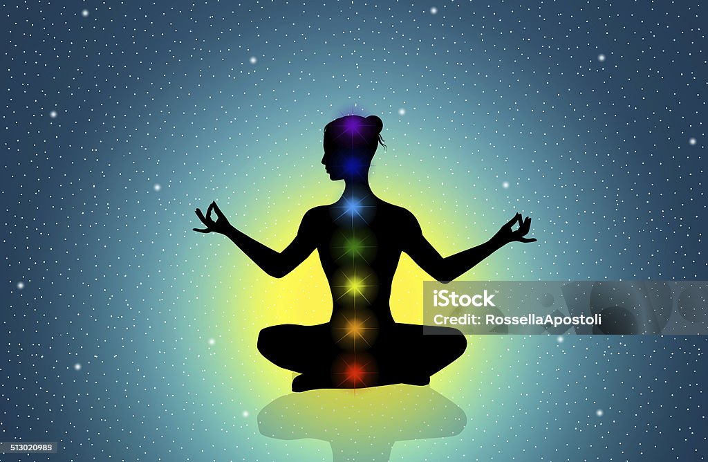 Seven chakras illustration of seven chakras Chakra stock illustration