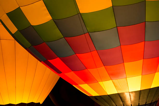 istock Hot Air Balloon Night Glow 513021673