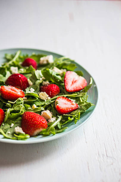 istock Salad with arugula,strawberries and cheese 513022405
