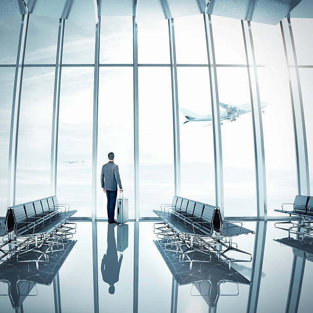 istock Businessman at airport 513023767