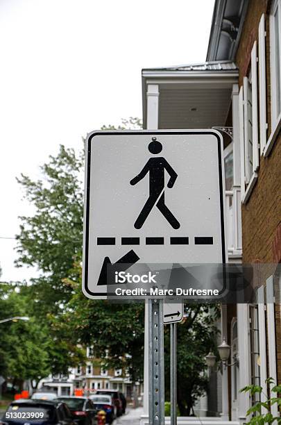 Pedestrian Sign Stock Photo - Download Image Now - Arrow Symbol, Black Border, Black Color