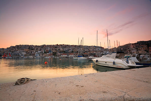 istock Motor boat in Mikrolimano marina, Athens. 513023951