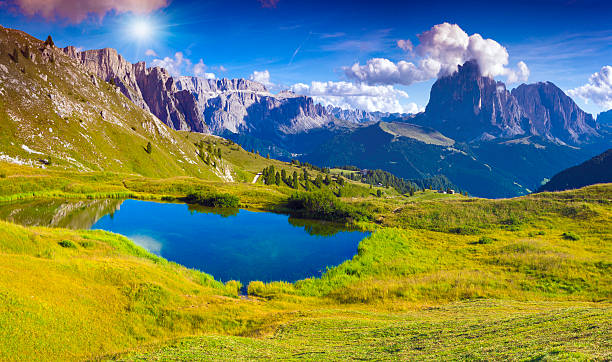 istock Sassolungo mountain range at sunny summer day. 513024251