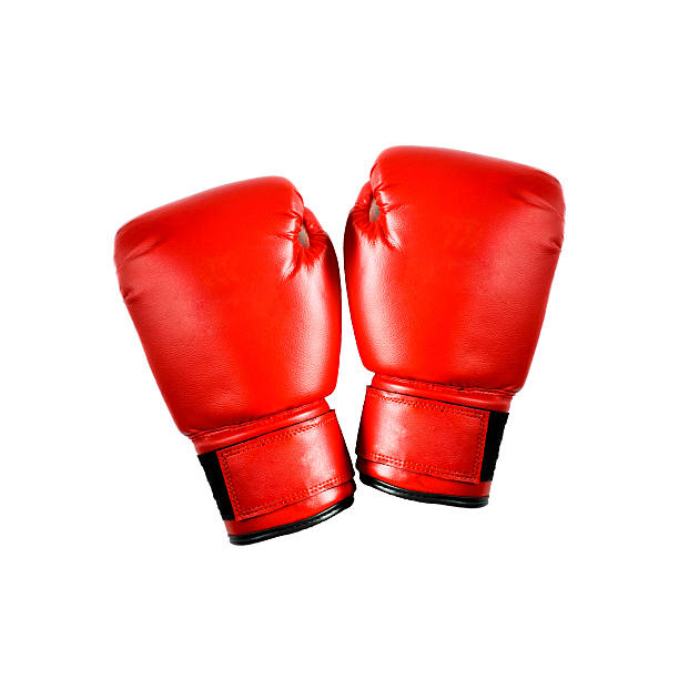 istock Red boxing gloves on white background 513039142