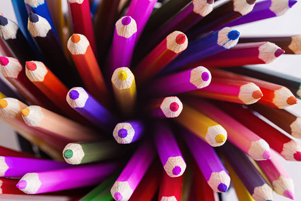 istock Close up of color pencils 513040090