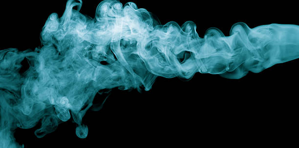 istock blue steam on the black background 513042946