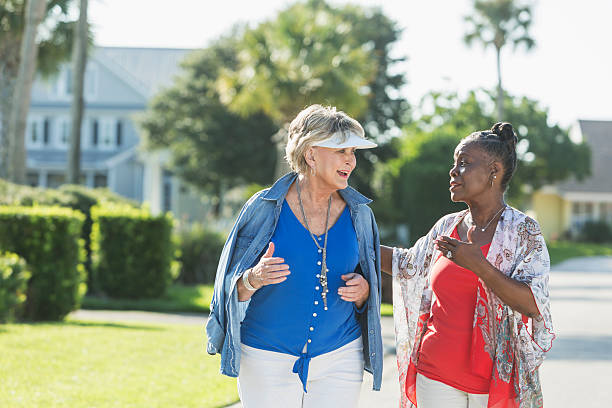 istock Senior women taking a walk on a sunny day, talking 513043168