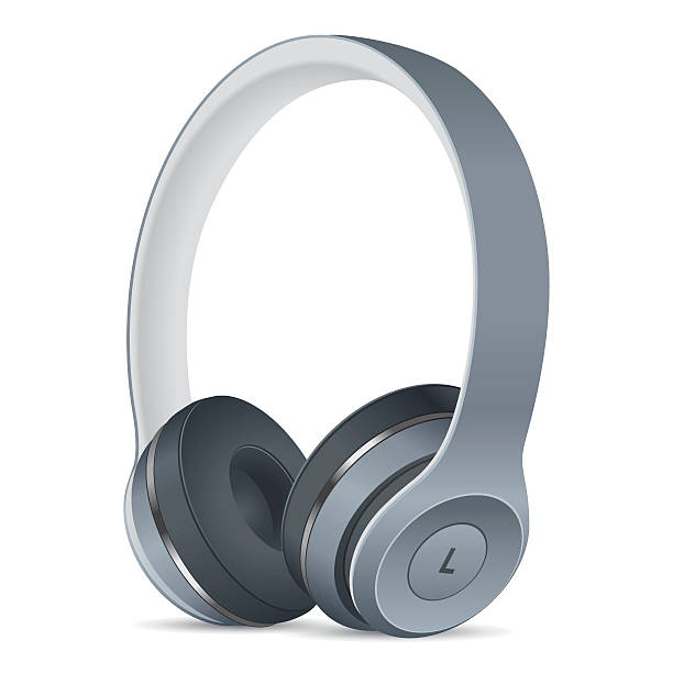 vector gray headphones - chelsea stock illustrations