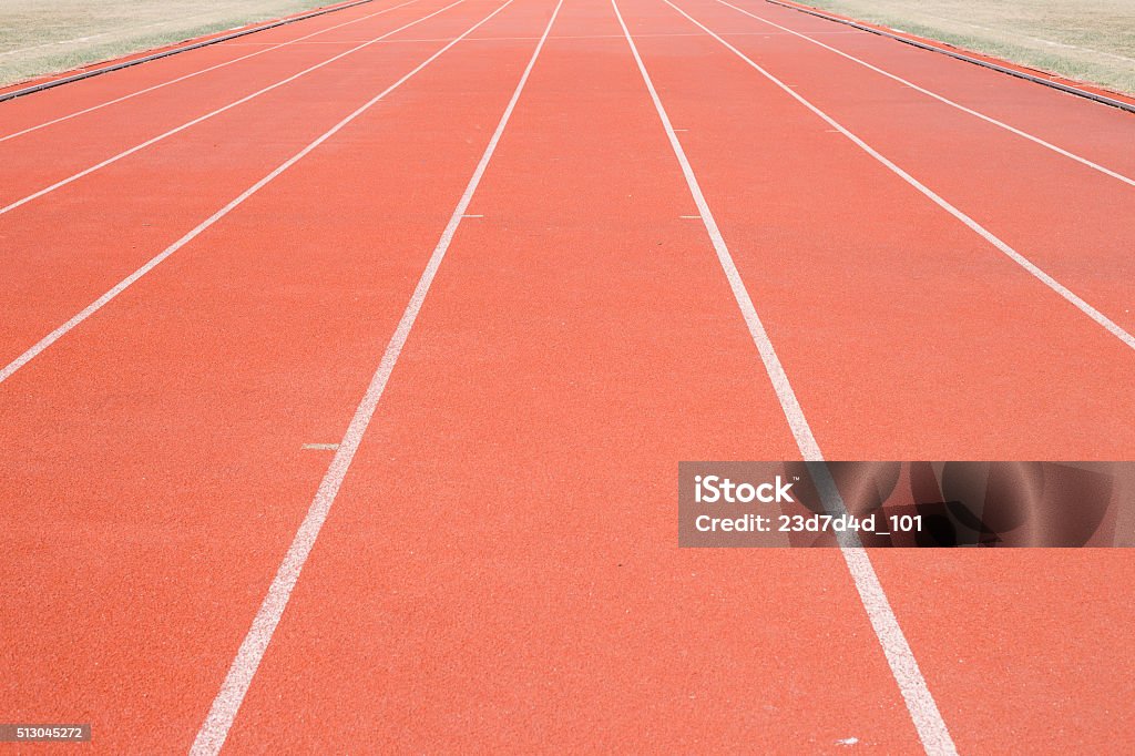 Direct athletics Running track at Sport Stadium Active Lifestyle Stock Photo