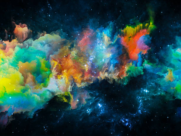 Nebula Composition stock photo