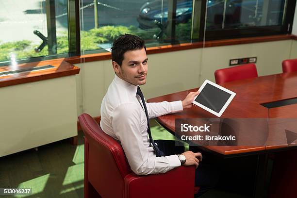 Businessman On A Break With His Touchpad Stock Photo - Download Image Now - Adult, Adults Only, Bank - Financial Building