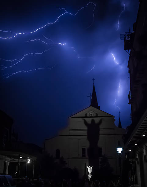istock Lightning Strikes Bourbon Street 513046542