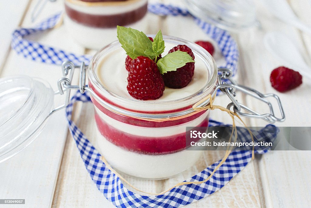 Cold panna cotta Homemade and cold Italian dessert Panna Cotta,selective focus Panna Cotta Stock Photo