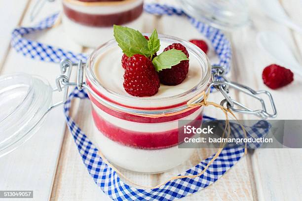 Cold Panna Cotta Stock Photo - Download Image Now - Panna Cotta, Berry Fruit, Cafe