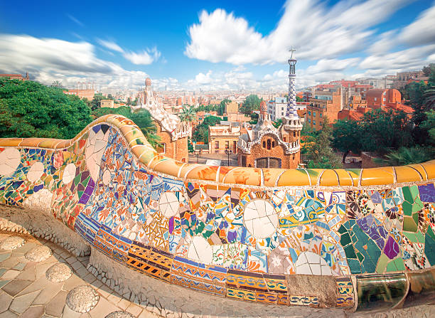 istock Park Guell in Barcelona, Spain 513050553