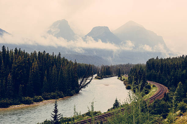 Canadian Railway stock photo