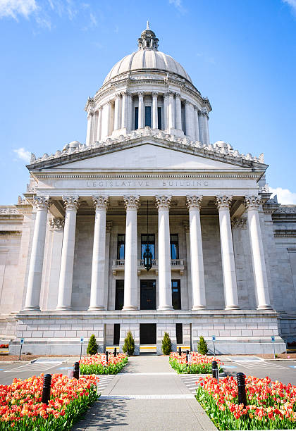 ワシントン州議事堂 - washington state capitol building ストックフォトと画像