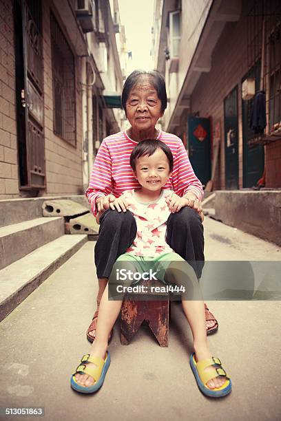 Happy Asian Family Stock Photo - Download Image Now - 2-3 Years, Adult, Alley