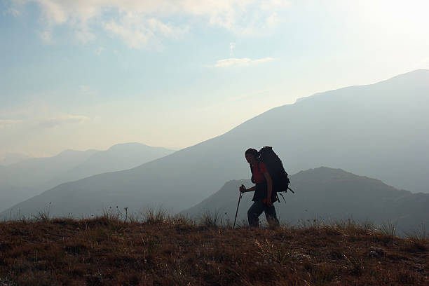 istock Lone woman trekker 513053588