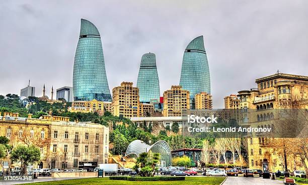The City Centre Of Baku Stock Photo - Download Image Now - Baku, Azerbaijan, Tower