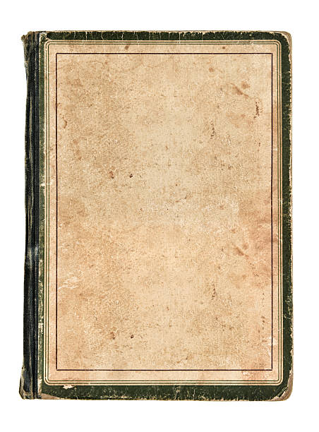 istock Vintage paper book cover isolated on white 513058786