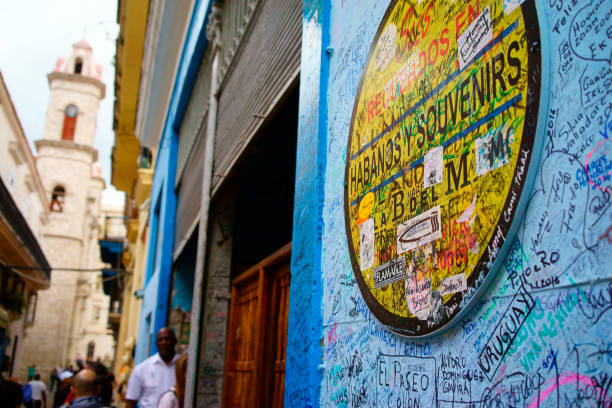 Havana Cuba - February 10, 2016: La Bodeguita del Medio, a worldwide famous cuban restaurant